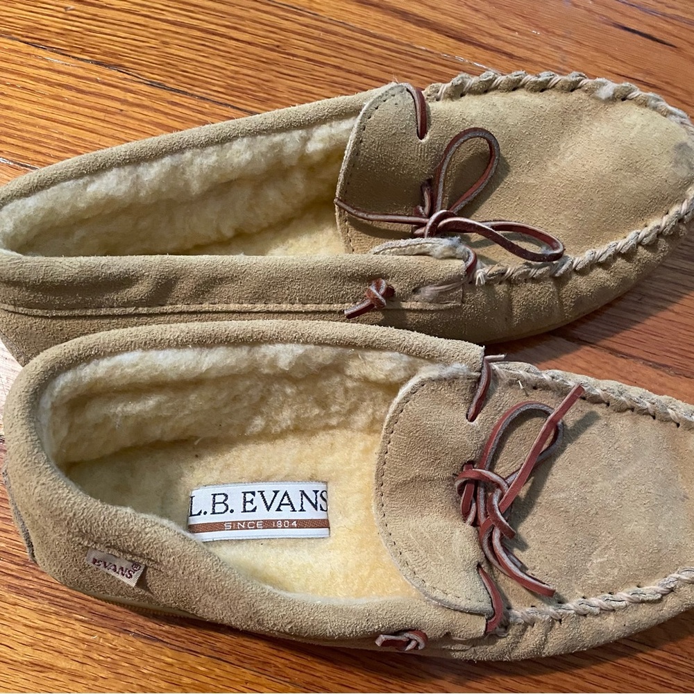 L.B.Evans Cozy Slippers Woman’s Size 9 Made in USA - Picture 2 of 8